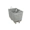 Steele Canvas Basket 6 BU Permanent Truck Blue Vinyl w/Grey Vinyl - 3in Casters 926VBLUVGRYW3 - alternate 4